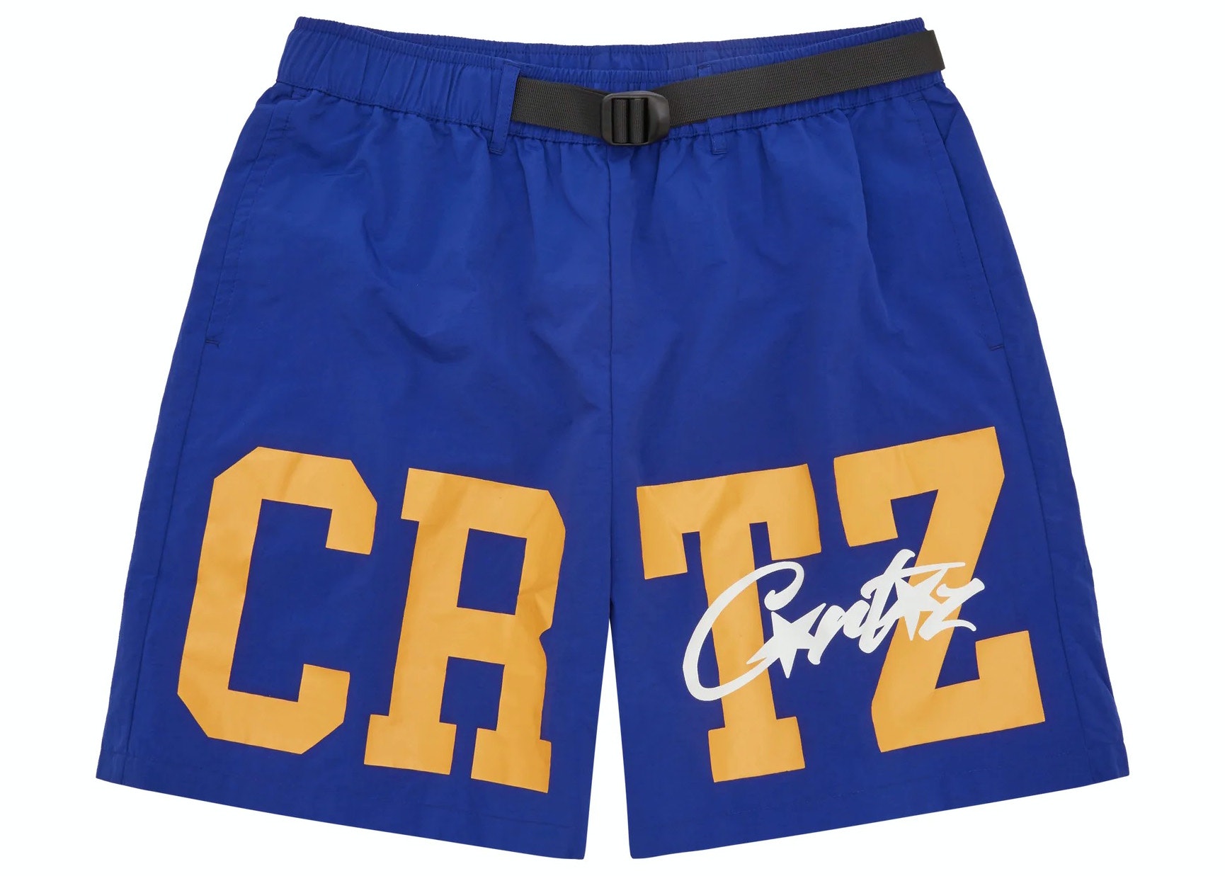 Corteiz Crtz Nylon Shorts in Blue Corteiz Crtz Nylon Shorts in Blue