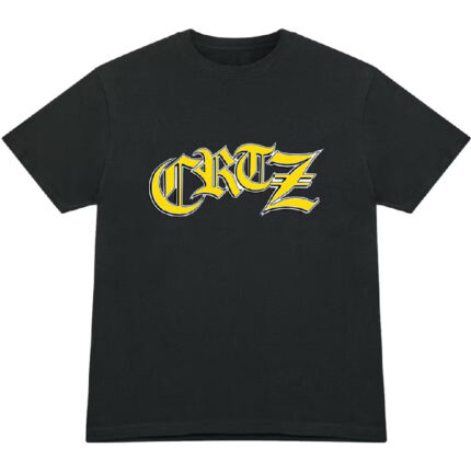 Corteiz Old English T-Shirt Black