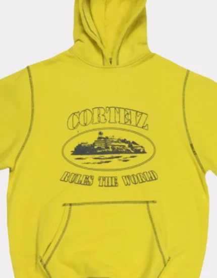 Sweat à capuche Corteiz Superior Jaune