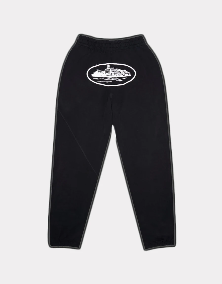 Pantalon de jogging Corteiz OG Alcatraz Noir Pantalon de jogging Corteiz OG Alcatraz Noir