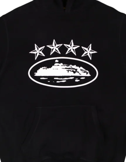 Sweat à capuche Corteiz 4Starz Alcatraz Noir
